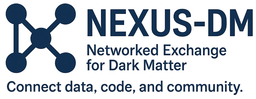 Nexus DM: networked exchange for dark matter, connect data, code, and community